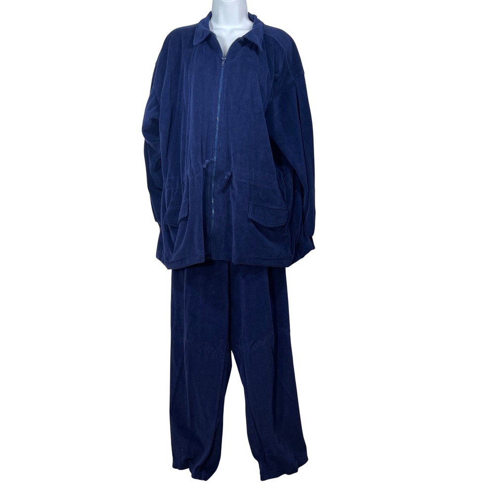 Velour nwt nav SK Sport Womens XL Tracksuit Set zip jacket pants